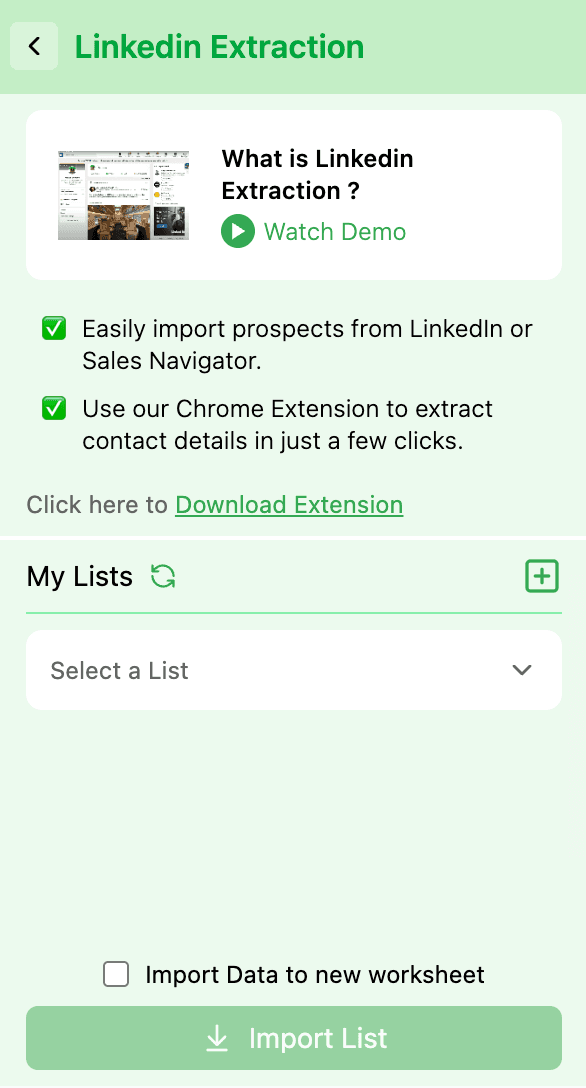 Linkedin Import
